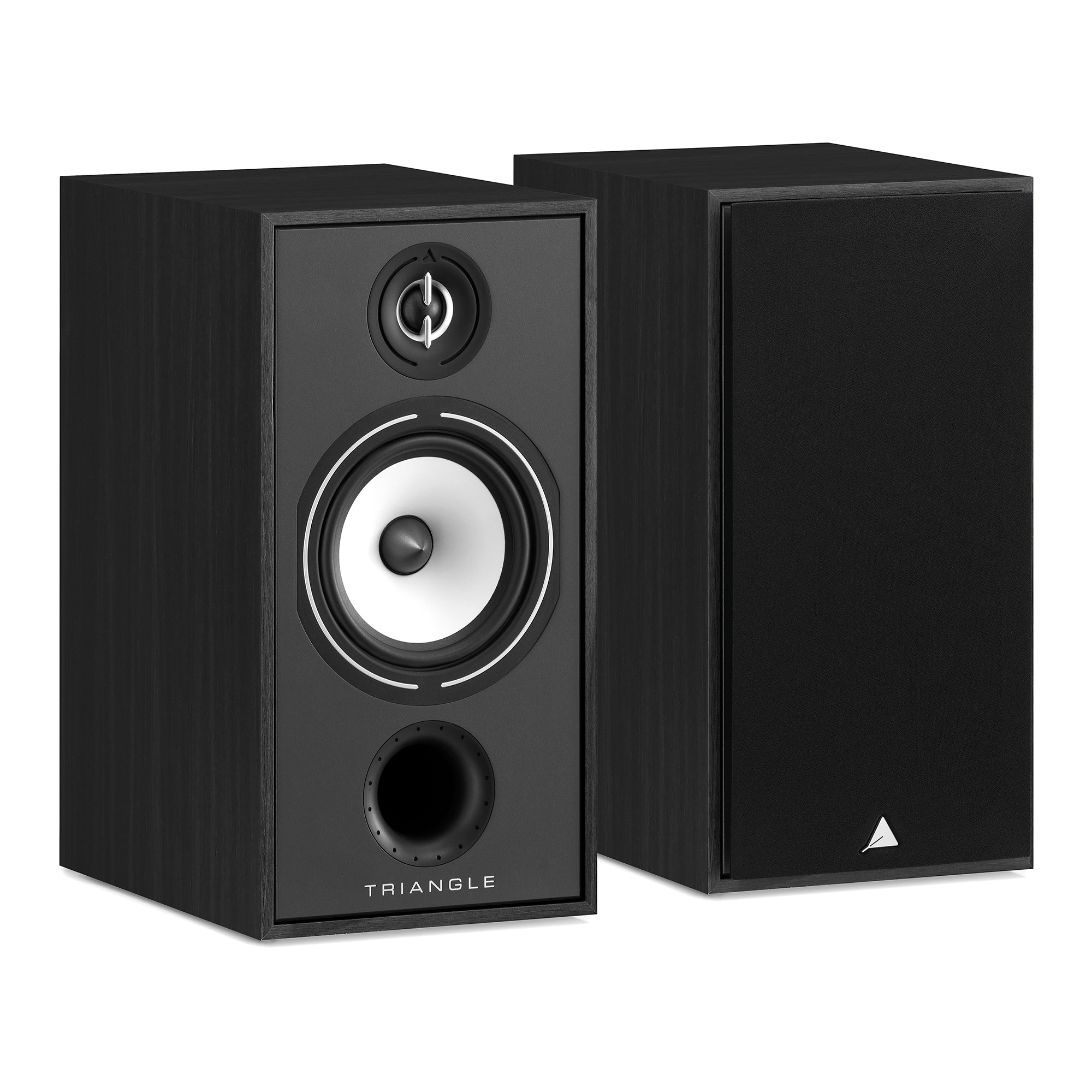 Triangle Hifi Enceintes Bibliothèque Borea BR04 Noir Cendré pictures packshot paire
